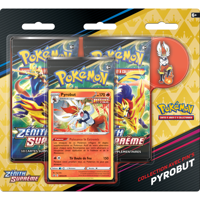 Zénith Suprême 3 boosters + pyrobut pin Zénith Suprême 3 boosters + pyrobut pin