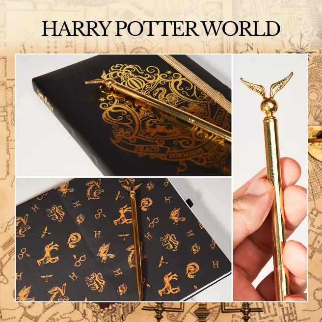 Harry potter - Notebook le vif d'or + stylo Harry potter - Notebook le vif d'or + stylo