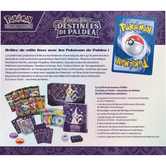 Pokémon - Coffret Dresseur d'élite - Ecarlate et Violet 4.5 - Destinées de Paldea