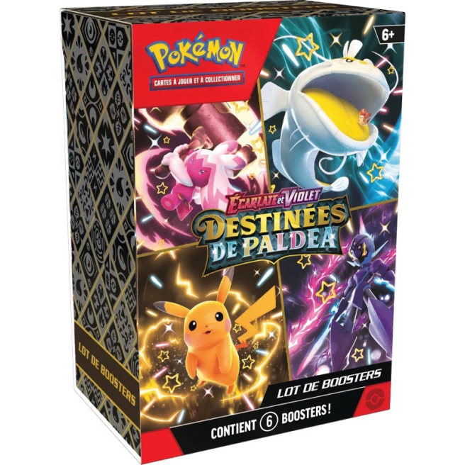 Pokémon EV4.5 - Destinées de Paldea - Lot de 6 boosters