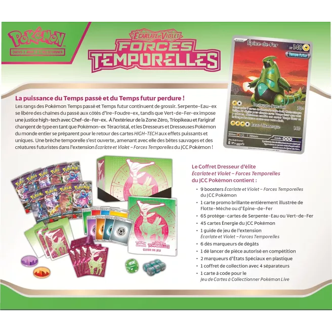 Pokémon - Coffret Dresseur d'élite - Ecarlate et Violet EV05 - Forces Temporelles