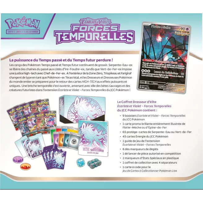 Pokémon - Coffret Dresseur d'élite - Ecarlate et Violet EV05 - Forces Temporelles - Flotte Mèche