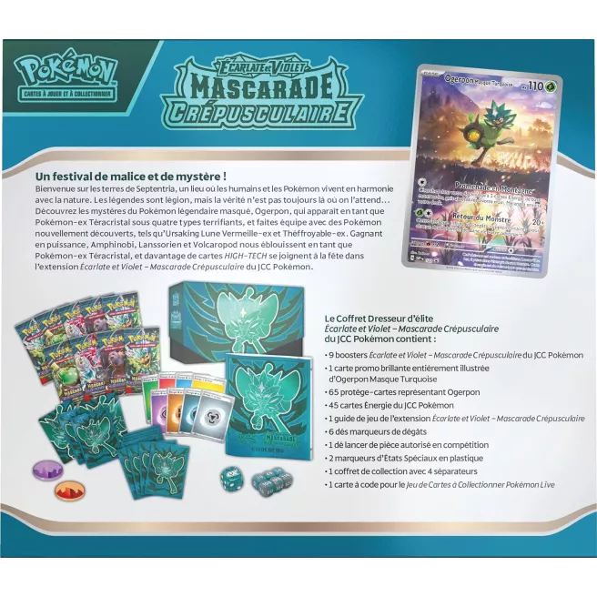Pokémon - Coffret Dresseur d'élite - Ecarlate et Violet EV05 - Forces Temporelles - Vert de Fer