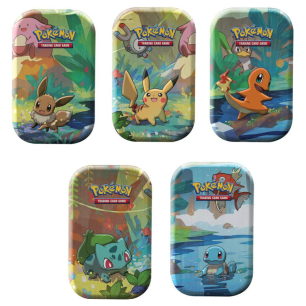 Pokémon - Amitiés de Kanto - Lot de 5 Mini Tin - Limité à 1 par Client Pokémon - Amitiés de Kanto - Lot de 5 Mini Tin - Limité à 1 par Client