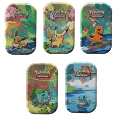 Pokémon - Amitiés de Kanto - Lot de 5 Mini Tin - Limité à 1 par Client