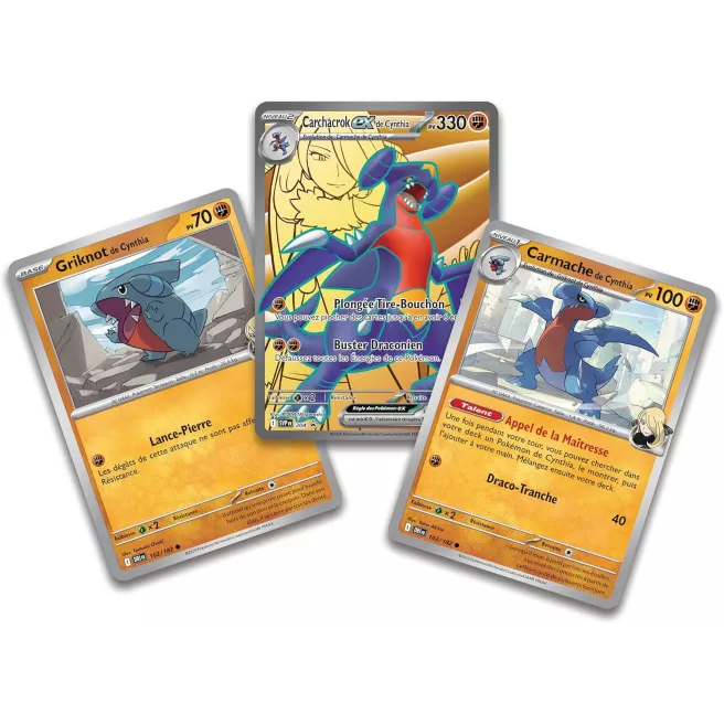 Pokémon - Carchacrok Ex de Cynthia - Collection Premium