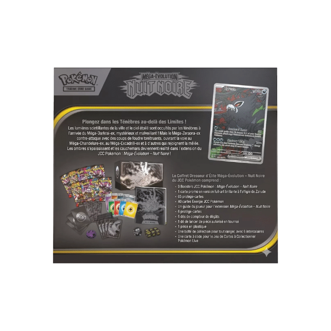 Case scellée - 6x Coffret Dresseur Elite - Mega Evolution 05 - Nuit Noire