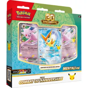 POKEMON 30 ANS - Deck Combat version Mentali-ex