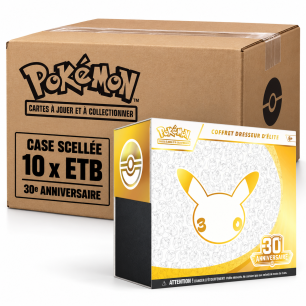 POKEMON 30 ANS - CASE SCELLEE 10x ETB - COFFRET DRESSEUR D'ELITE