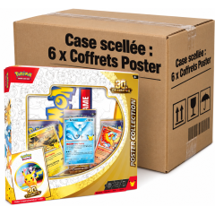 POKEMON 30 ANS - CASE SCELLEE 6 x COFFRETS POSTER
